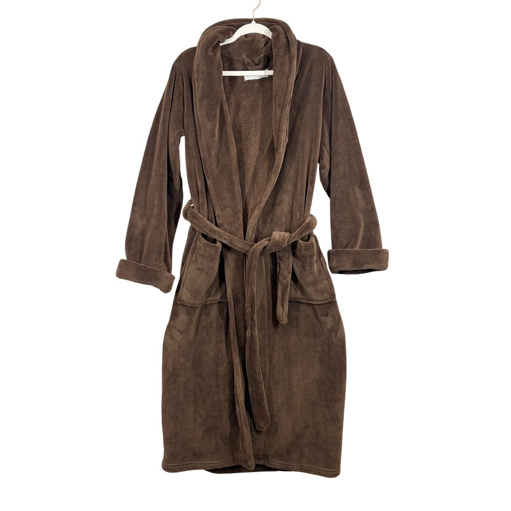 Restoration Hardware Luxary Plush Long Robe Size S Brown Unisex